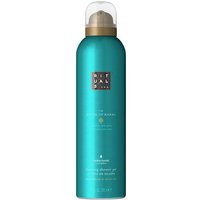 Teal Rituals Karma foaming shower gel bottle with gold cap and white text, 200ml size.