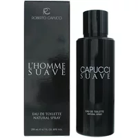 Roberto Capucci L'Homme Suave black Eau De Toilette bottle with matching box, 200ml size.