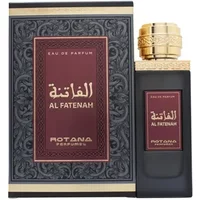 Black and gold Rotana Al Fatenah Eau De Parfum 100ml bottle with ornate cap and matching decorative box.