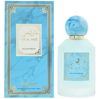 Rotana Dar Al Haee Eau De Parfum 100ml with blue marbled cap and matching box with gold accents.