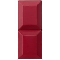 Red rectangular Sabrina Carpenter Cherry Baby Bite Size EDP 10ml with faceted geometric design.