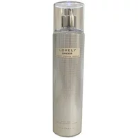 Sarah Jessica Parker Lovely Sheer Body Mist 250ml, tall silver bottle with a clear cap and elegant label.