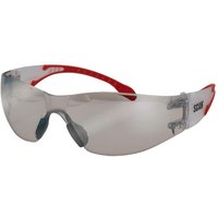 Clear Scan Flexi Spectacle Mirror with red adjustable arms and wraparound design.