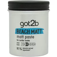 Schwarzkopf Beach Matte Paste 3, silver jar, black lid, blue label, 100ml, medium hold styling paste.