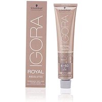 Schwarzkopf Igora Royal Absolutes hair color creme, 60ml, in metallic beige tube with matching box, shade 4-60.