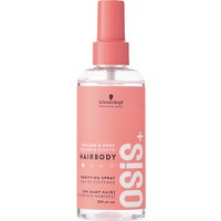 Schwarzkopf OSiS+ Hairbody Bodifying Spray 200ml, pink bottle with white text and spray nozzle.