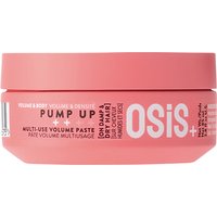 Pink Schwarzkopf OSiS+ Pump Up Volume Paste jar, 85ml, with white text and screw-on lid.