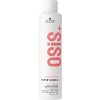 White Schwarzkopf OSiS+ spray bottle with pink logo and black text, 300ml size.