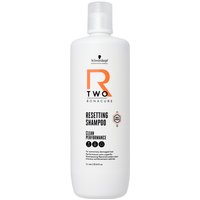 White Schwarzkopf BC Bonacure R-TWO Resetting Shampoo bottle with orange logo and black text, 1000ml size.