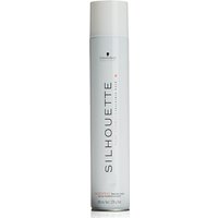 Schwarzkopf Silhouette Flexible Hold Hairspray 500ml, tall white can with black text and subtle logo.
