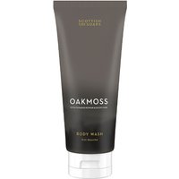Dark gray tube of Scottish Fine Soaps Oakmoss Body Wash, 200ml, with gold and white text, flip-top cap.