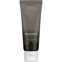 Gray tube of Scottish Fine Soaps Oakmoss Body Wash, 75ml, with white cap and gold lettering.