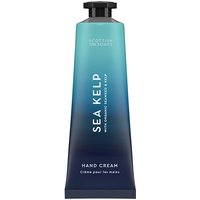 Blue-green gradient tube of Scottish Fine Soaps Sea Kelp Hand Cream, 30ml, with black cap.