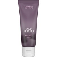 Purple tube of Scottish Fine Soaps Wild Heather Body Wash, 75ml, with white text and a matte finish.