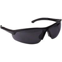 Sealey Zante smoke lens safety glasses with black flexi arms and wraparound design.