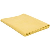 Yellow Sealey PVA chamois cleaning cloth, folded neatly, with a smooth texture and rectangular shape.