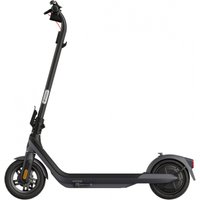 Black Segway Ninebot E2 Pro electric folding scooter with sleek frame, large wheels, and ergonomic handlebars.