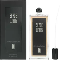 Serge Lutens Nuit De Cellophane Eau De Parfum 100ml, clear rectangular bottle with black label and cap.