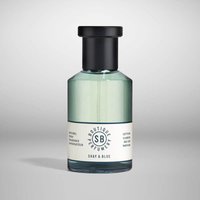 Shay & Blue Cotton Flower Fragrance 100ml in a blue glass bottle with black cap and white label.