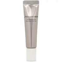 Silver tube of Shiseido Men Total Revitalizer Eye Cream, 15ml, with white cap and sleek design.
