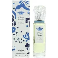 Sisley L'Eau Revee D'Ikar Eau De Toilette 50ml with clear glass bottle and abstract blue patterned box.