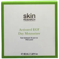 White and green box of Skin Research Advanced Epidermal Growth Factor Day Moisturiser, 50ml.