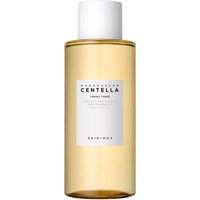 Clear amber bottle of Skin1004 Centella Toning Toner 400 ml with white label and white cap.