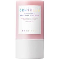 Pink Skin1004 clay stick mask with white base, labeled "Madagascar Centella Poremizing Quick Clay Stick Mask - 27g".