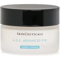 SkinCeuticals A.G.E. Eye Complex 15g jar with black lid and white label, blue text detailing.