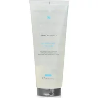 Clear tube of SkinCeuticals Blemish + Age Cleanser Gel, 240ml, with blue text and flip-top cap.