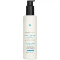 White SkinCeuticals Gentle Cleanser Cream bottle, 190ml, with black pump and blue text detailing.
