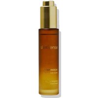 Amber glass bottle with gold pump and cap, labeled "skinSense Ceramide24 Glass Skin Elixir 30ml".