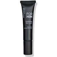 Black tube of SkinSense For Him Comforting Eye Cream 15ml with white text and a sleek, matte finish.