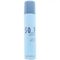 Light blue SO...? Connected Perfumed Body Spray 100ml with dark blue cap and logo.