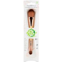 So Eco Foundation & Concealer Brush with wooden handle, rose gold ferrule, and soft bristles in eco-friendly packaging.