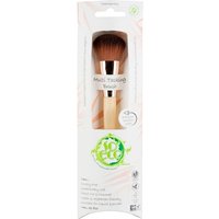 So Eco Multitasking Brush with wooden handle and soft brown bristles in eco-friendly packaging.