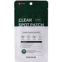 Some by Mi clear spot patch pack with green top, white bottom, and text detailing anti-blemish features.