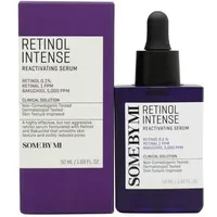Purple bottle of Some by Mi Retinol Intense Serum with dropper, next to matching purple box.