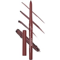 Stila waterproof gel eye liner in deep mauve, retractable pencil with smudged strokes and matching cap.