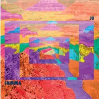 "Colorful abstract vinyl album cover 'Summa' by Vinyl Castle with layered geometric shapes and vibrant hues."