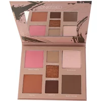Sunkissed Heavenly Fudge Face Palette with nine shades in pink, brown, and beige tones, includes mirror inside lid.