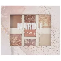 Sunkissed Marble Dreams Face Palette 19.2g with six marble-patterned shades in a pink and gold speckled case.