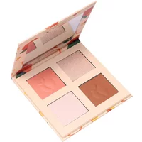 Sunkissed Peachy Dreams Face Palette 30g with four shades in a floral-patterned compact with mirror.