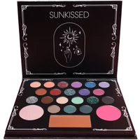 Sunkissed Witching Hour Face Palette with 24 colorful shades in a black case featuring mystical designs.