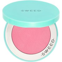 Sweed Air Blush Cream 5g in Doll Face, pink blush in a round mint green compact with Sweed logo on lid.