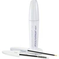 Talika Lipocils Platinium Eyelash Serum, white dual-ended tube, labeled Day and Night, with applicator brushes.