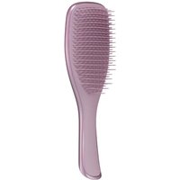 Chrome mauve copper detangling hairbrush with ergonomic handle and flexible bristles.