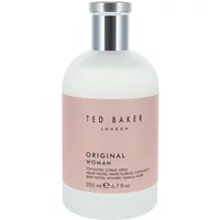 Ted Baker Original Woman Eau De Toilette 200ml, white bottle with pink label and silver cap.