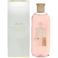 Pink Rosa Moceniga shampoo bottle with gold cap, next to white and gold box, by The Merchant of Venice, 200ml.