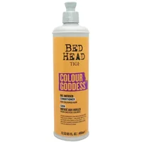 TIGI Bed Head Colour Goddess Conditioner 400ml, orange bottle with white cap and bold black text.